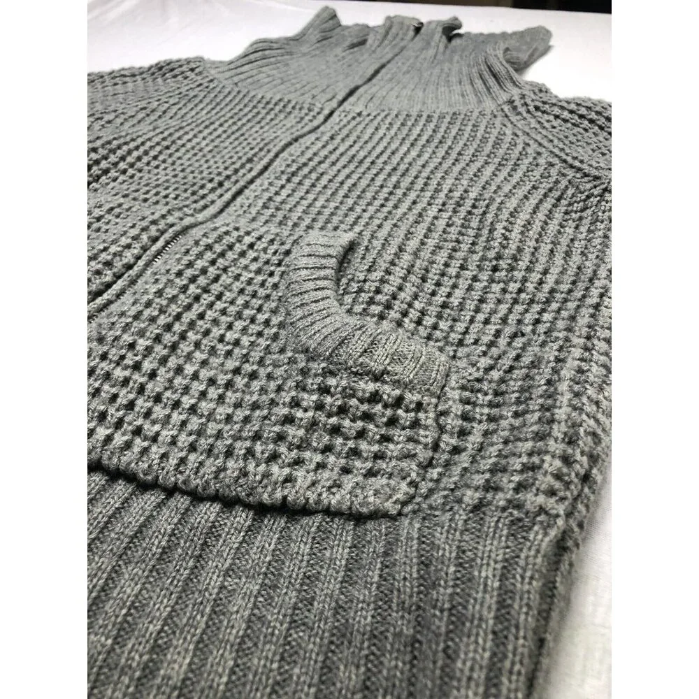 Divided By H&H Sweater Full Zip High Neck Pockets Unisex Kids Size 10 Comfy